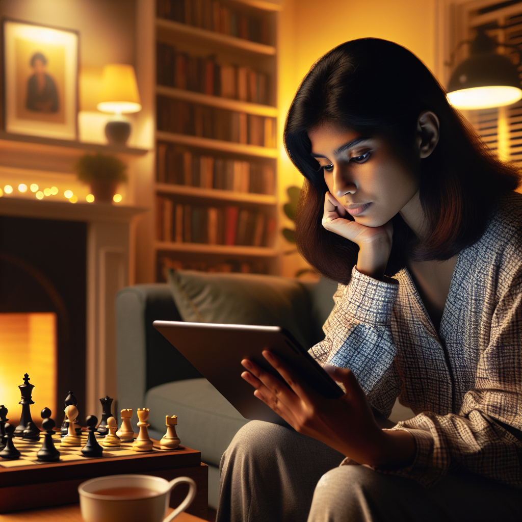 Player reading reviews